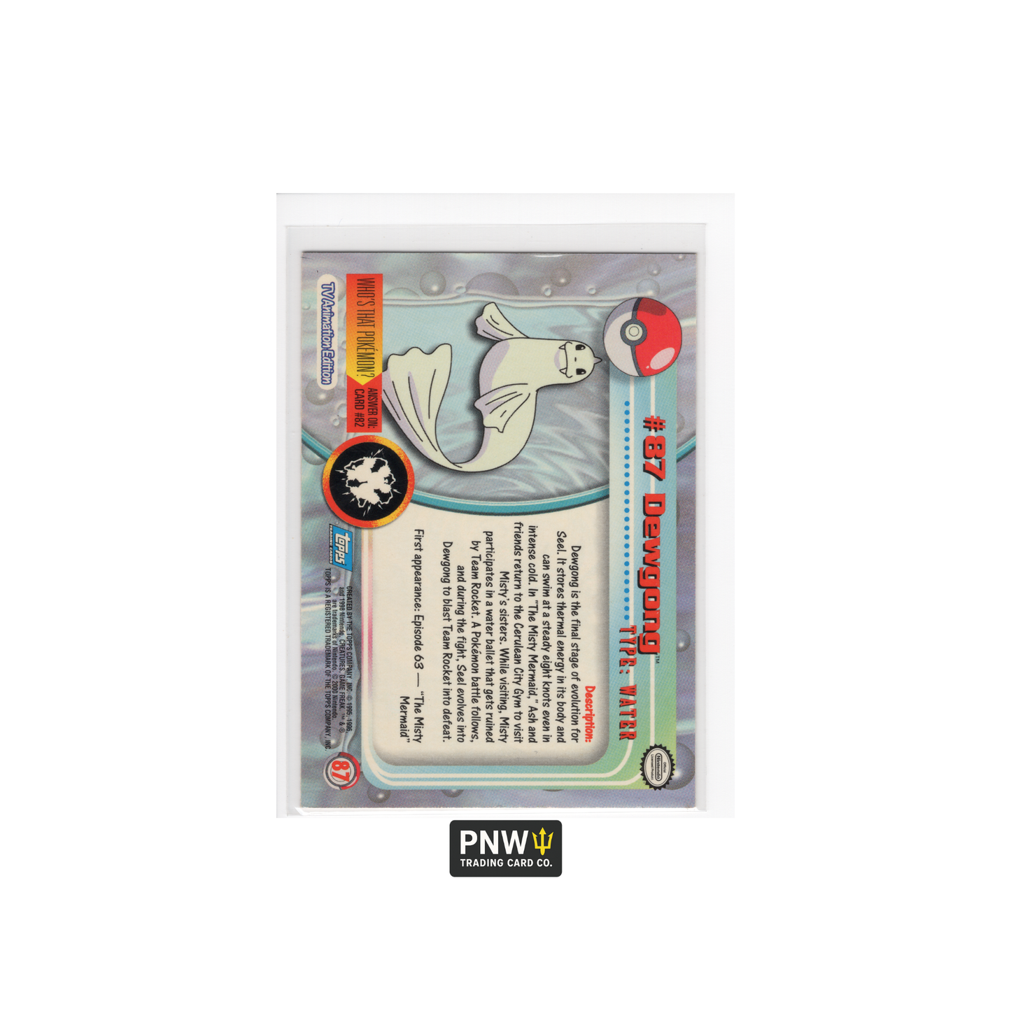 Topps Pokémon TV Animation Edition 7 Card Non-Foil Lot Butterfree, Dewgong, Graveler