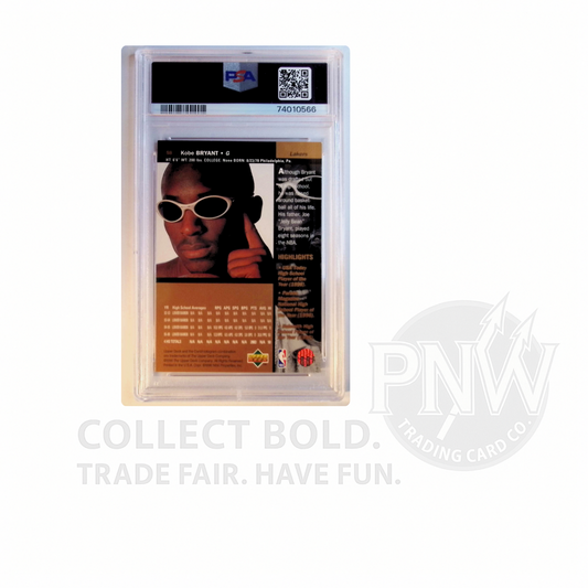 1996 Upper Deck Kobe Bryant Rookie RC #58 PSA 8 NM-MT Lakers HOF