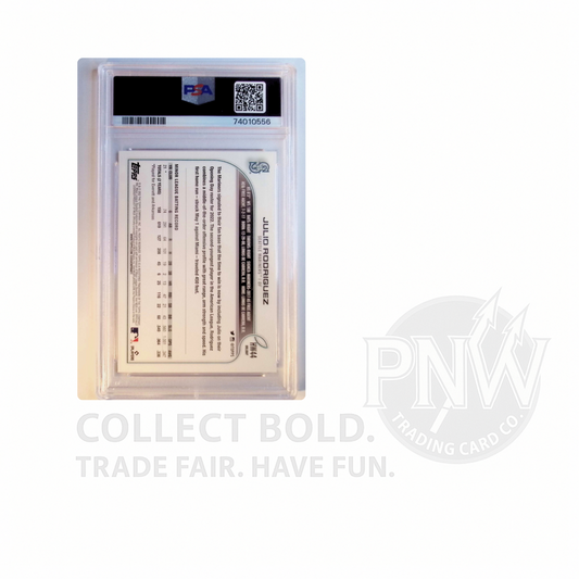 2022 Topps Holiday Julio Rodriguez Rookie RC #HW44 PSA 10 GEM MT Mariners