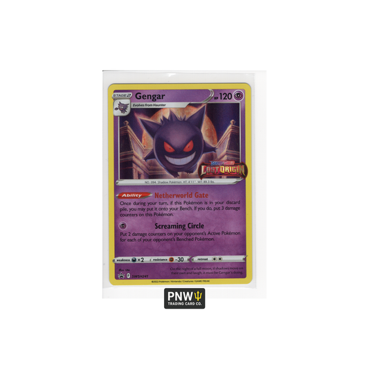 2022 Pokémon Gengar SWSH241 Lost Origin Prerelease Promo Holo