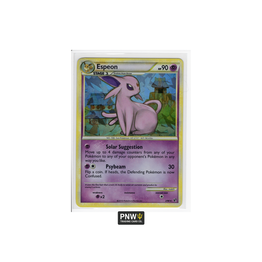 2010 Pokémon HS Undaunted Espeon Holo Rare 2/90 – Eeveelution Psychic