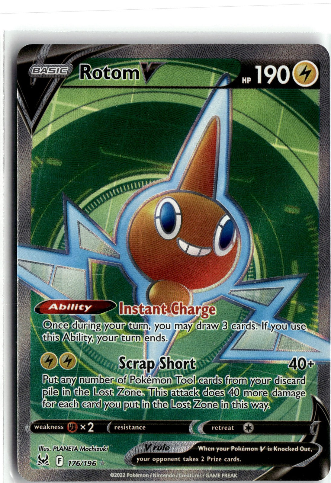 SWSH11: Lost Origin #176/196 Rotom V (Full Art)