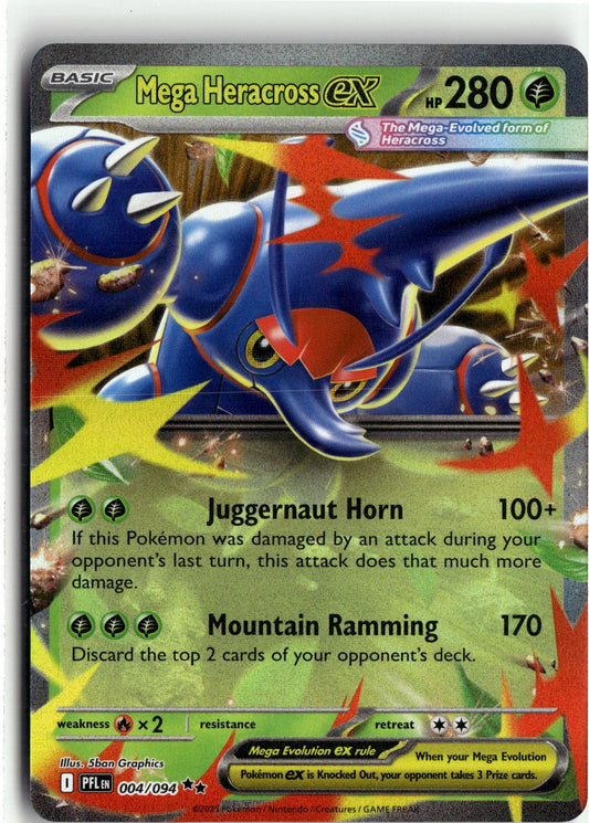 ME02: Phantasmal Flames #004/094 Mega Heracross ex