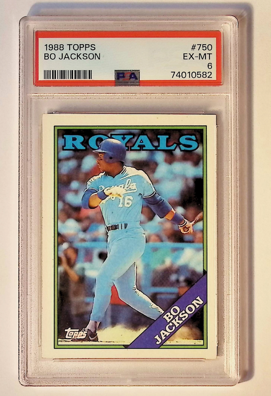 1988 TOPPS #750 BO JACKSON PSA 6