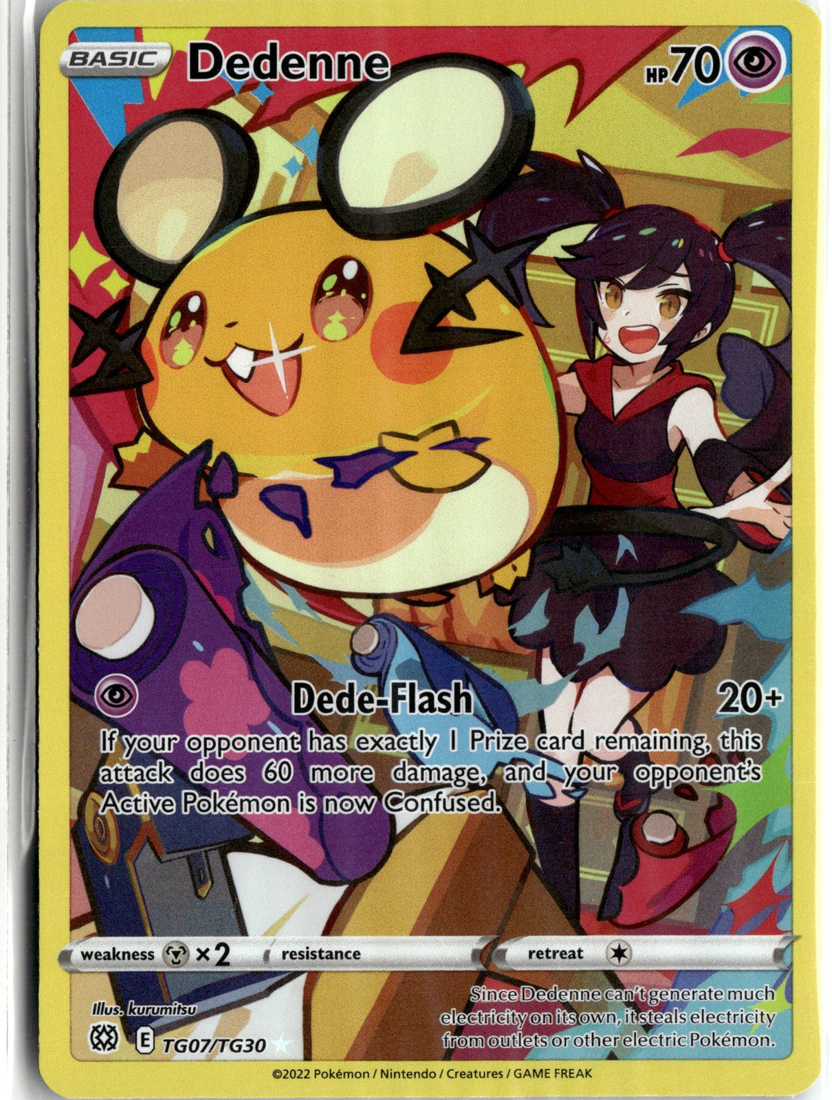 SWSH09: Brilliant Stars Trainer Gallery #TG07/TG30 Dedenne
