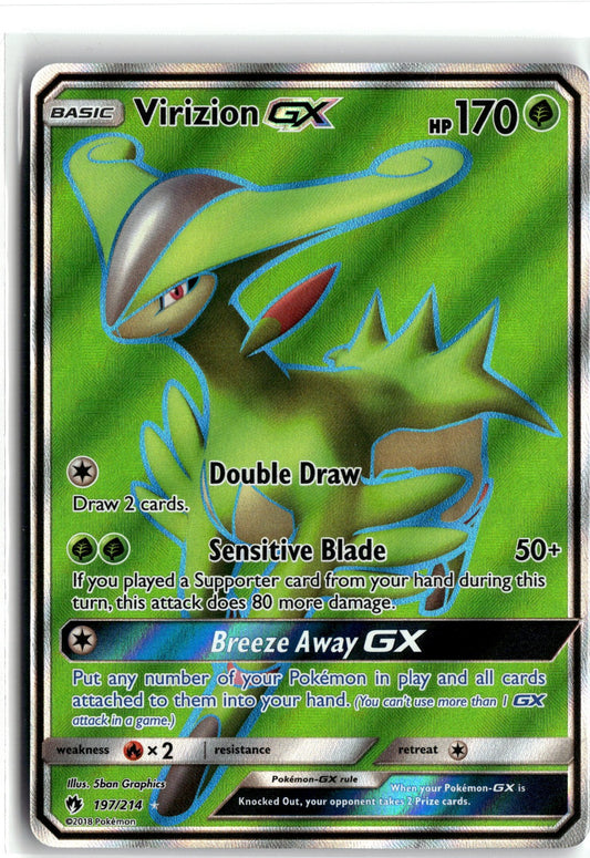 SM - Lost Thunder #197/214 Virizion GX (Full Art)