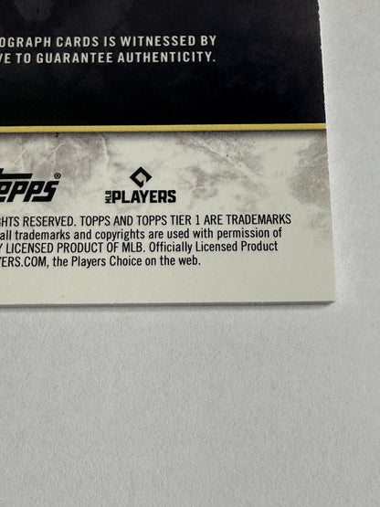 2025 Topps Tier One Corbin Carroll Prime Performers Auto /199 On Card Dbacks