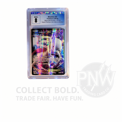 2016 Pokémon Mewtwo-EX FA XY Black Star Promo XY125 CGC 8 Super-Premium