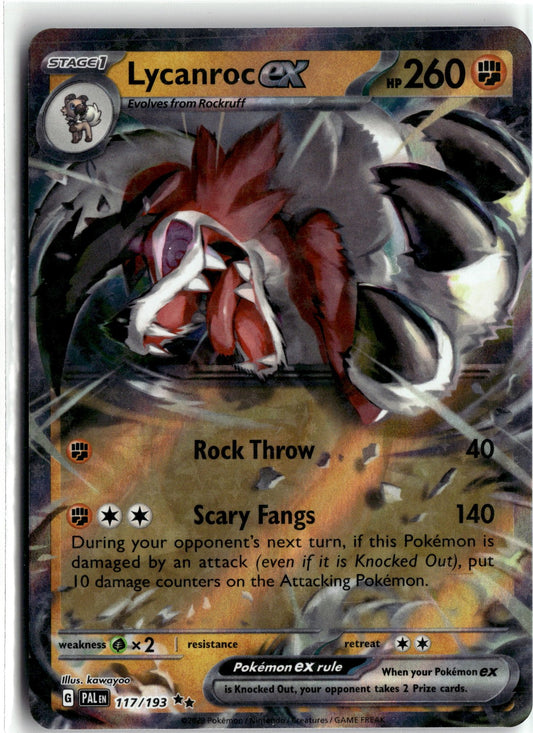 SV02: Paldea Evolved #117/193 Lycanroc ex