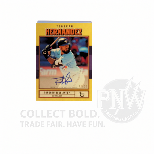 2022 Topps Brooklyn Collection Teoscar Hernandez Gold Auto 12/50 Dodgers
