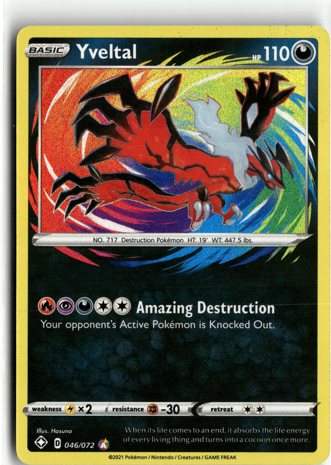 Shining Fates #046/072 Yveltal