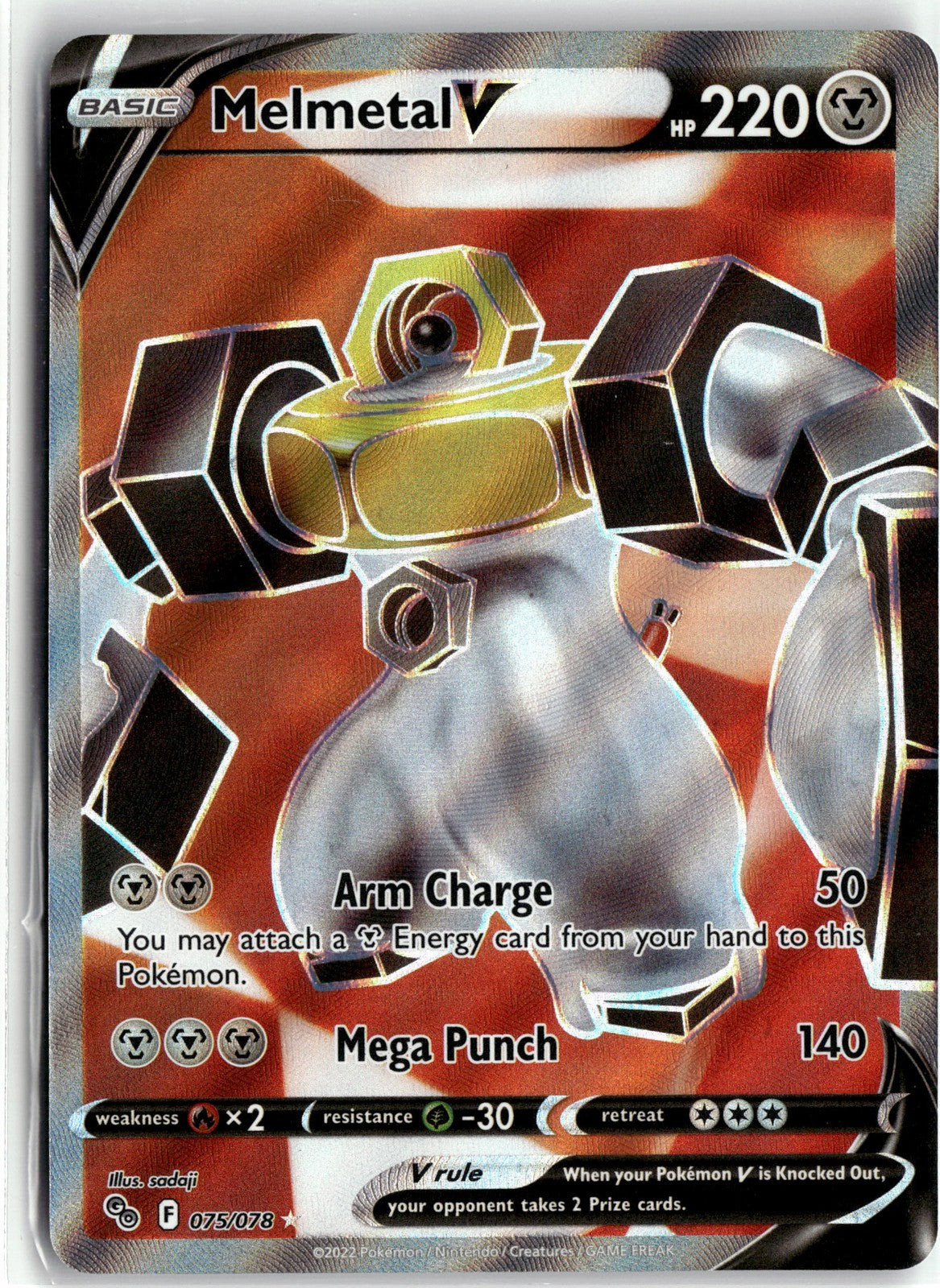 Pokemon GO #075/078 Melmetal V (Full Art)