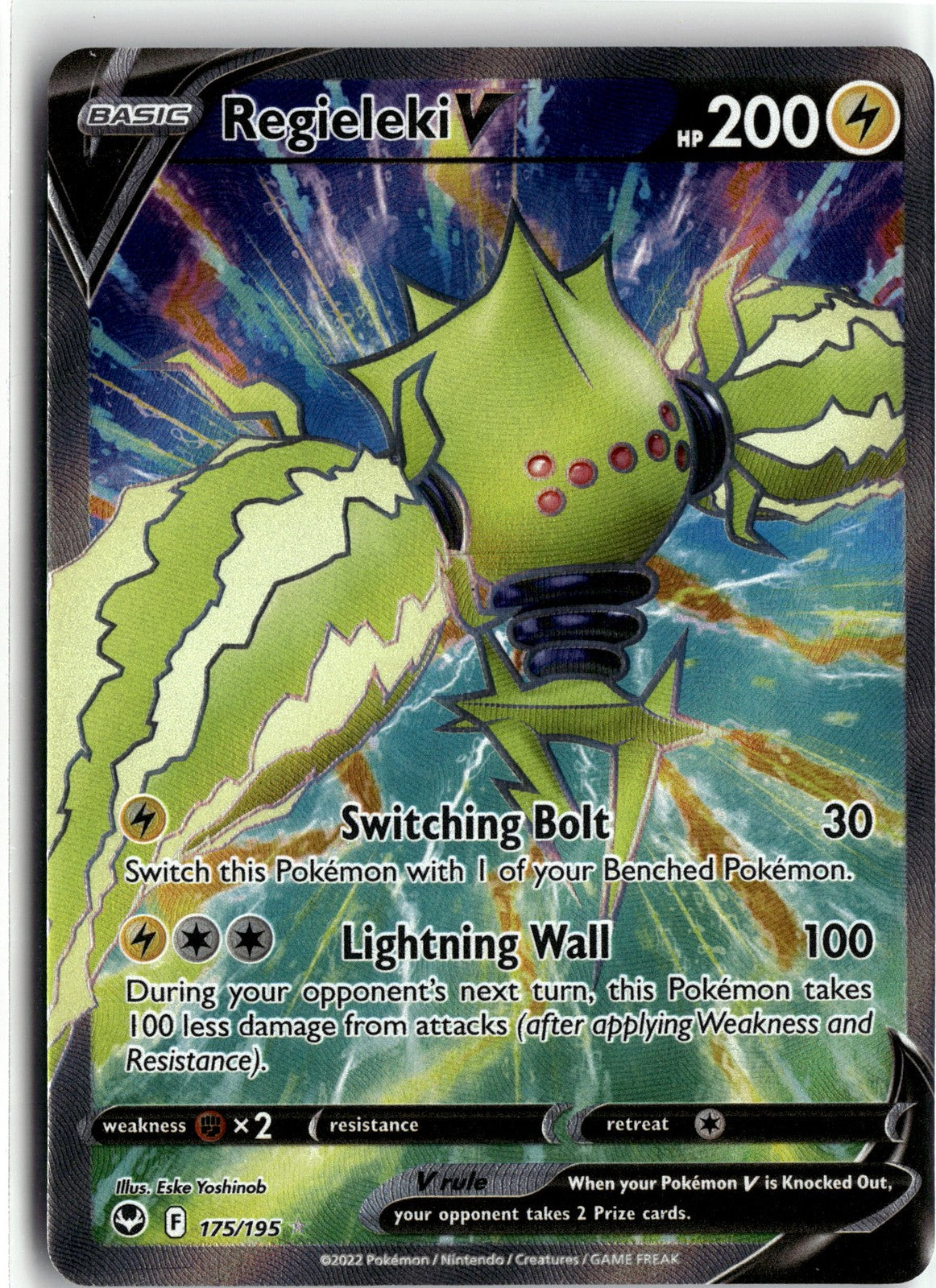 SWSH12: Silver Tempest #175/195 Regieleki V (Full Art)