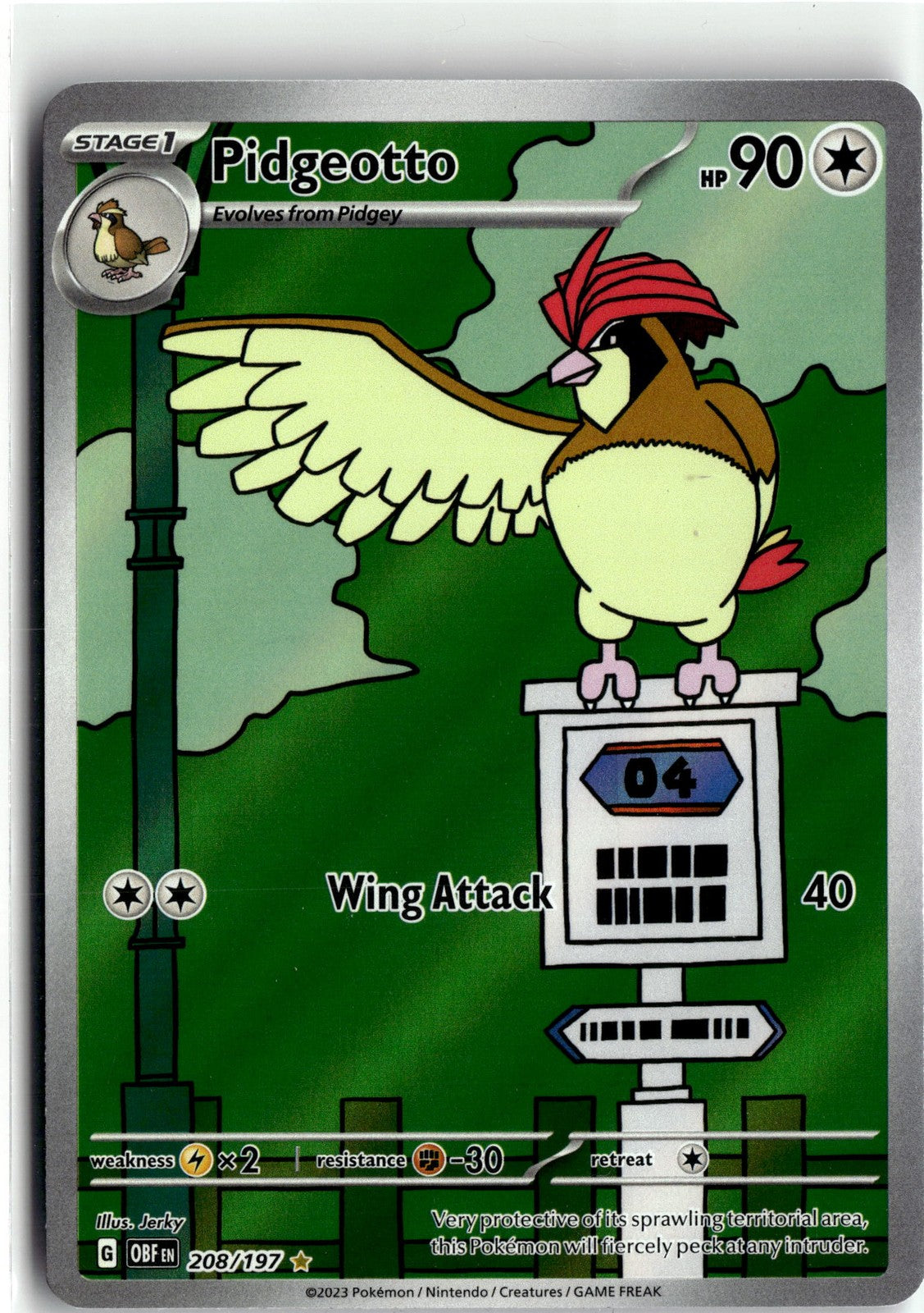 SV03: Obsidian Flames #208/197 Pidgeotto