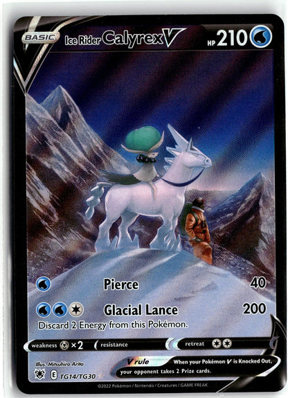 SWSH10: Astral Radiance Trainer Gallery #TG14/TG30 Ice Rider Calyrex V