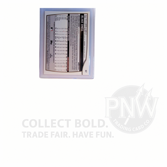 2023 Topps Big League Blake Snell Orange Auto #67