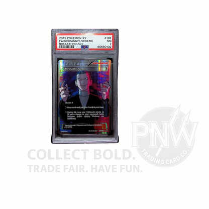 GIOVANNI'S SCHEME PSA 7 2015 POKEMON XY BREAKTHROUGH #162 FULL ART