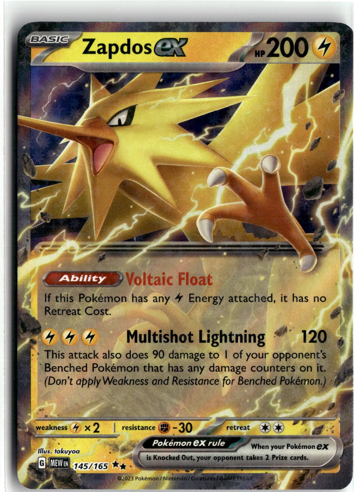 SV: Scarlet & Violet 151 #145/165 Zapdos ex