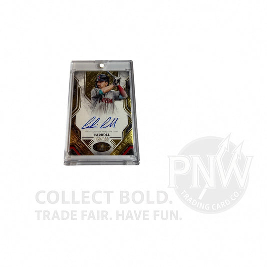 2025 Topps Tier One Corbin Carroll Prime Performers Auto /199 On Card Dbacks