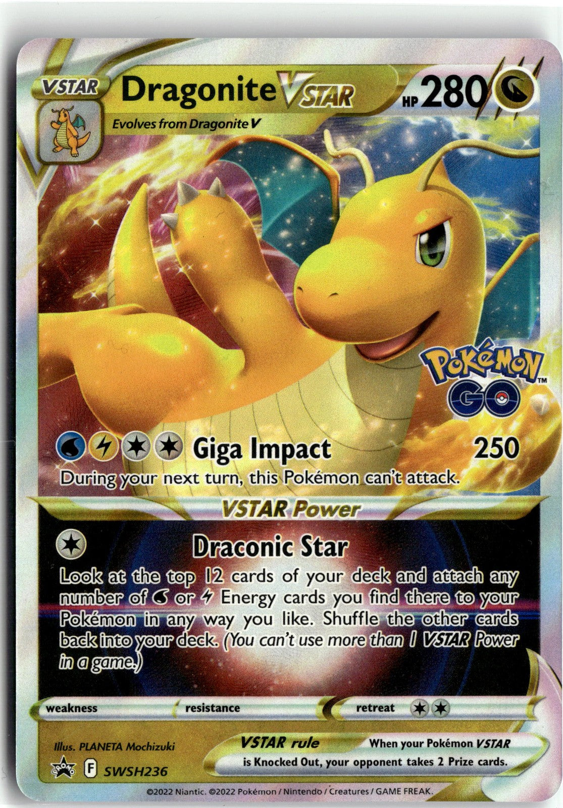 SWSH: Sword & Shield Promo Cards #SWSH236 Dragonite VSTAR