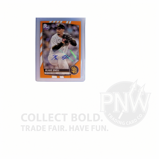2023 Topps Big League Blake Snell Orange Auto #67