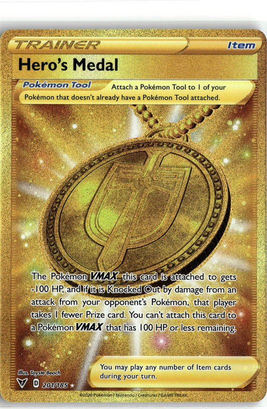 SWSH04: Vivid Voltage #201/185 Hero's Medal (Secret)