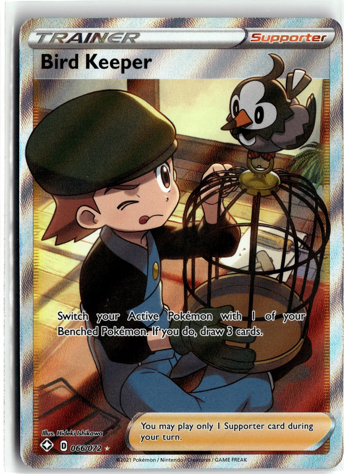 Shining Fates #066/072 Bird Keeper (Full Art)