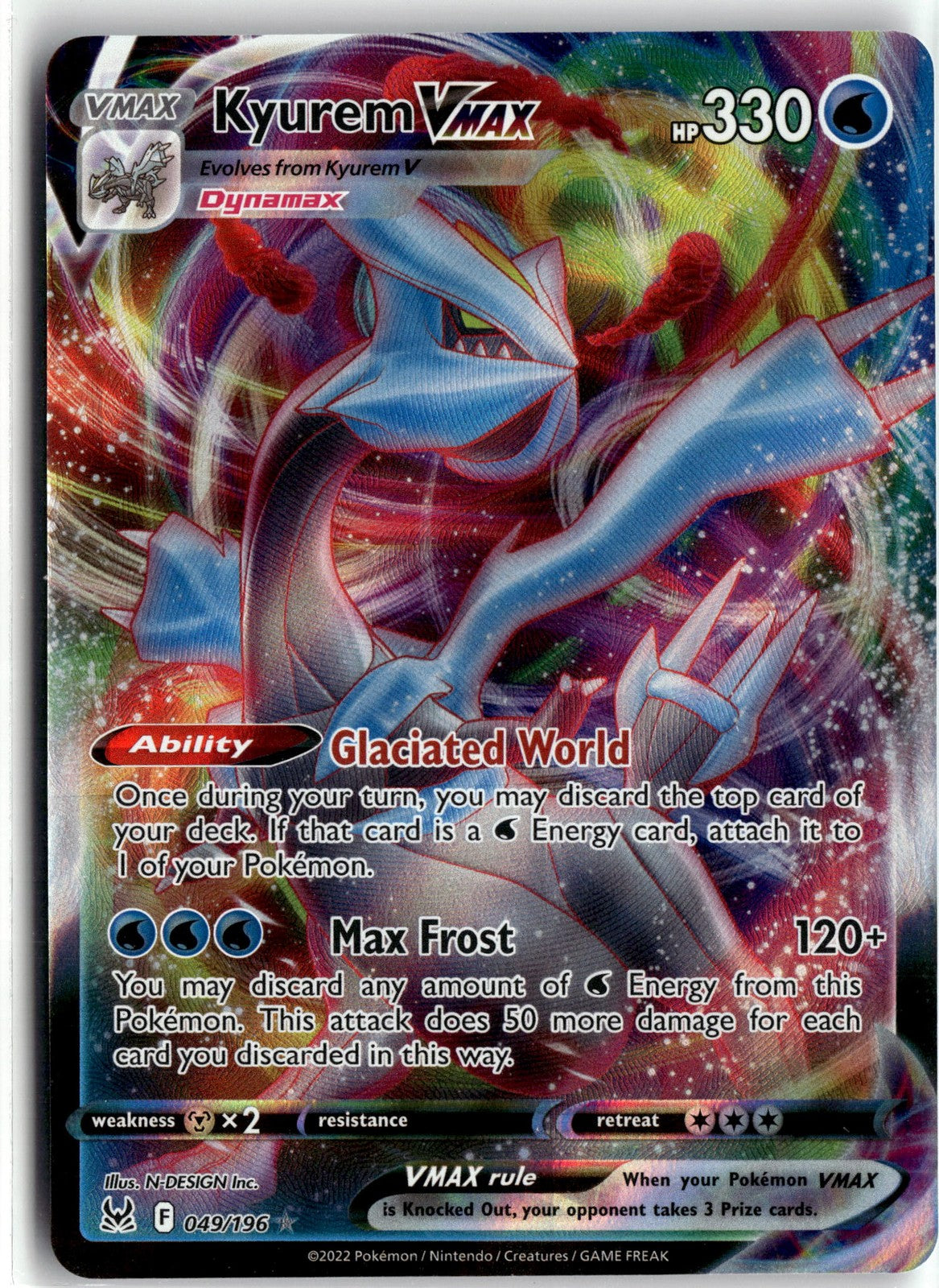 SWSH11: Lost Origin #049/196 Kyurem VMAX