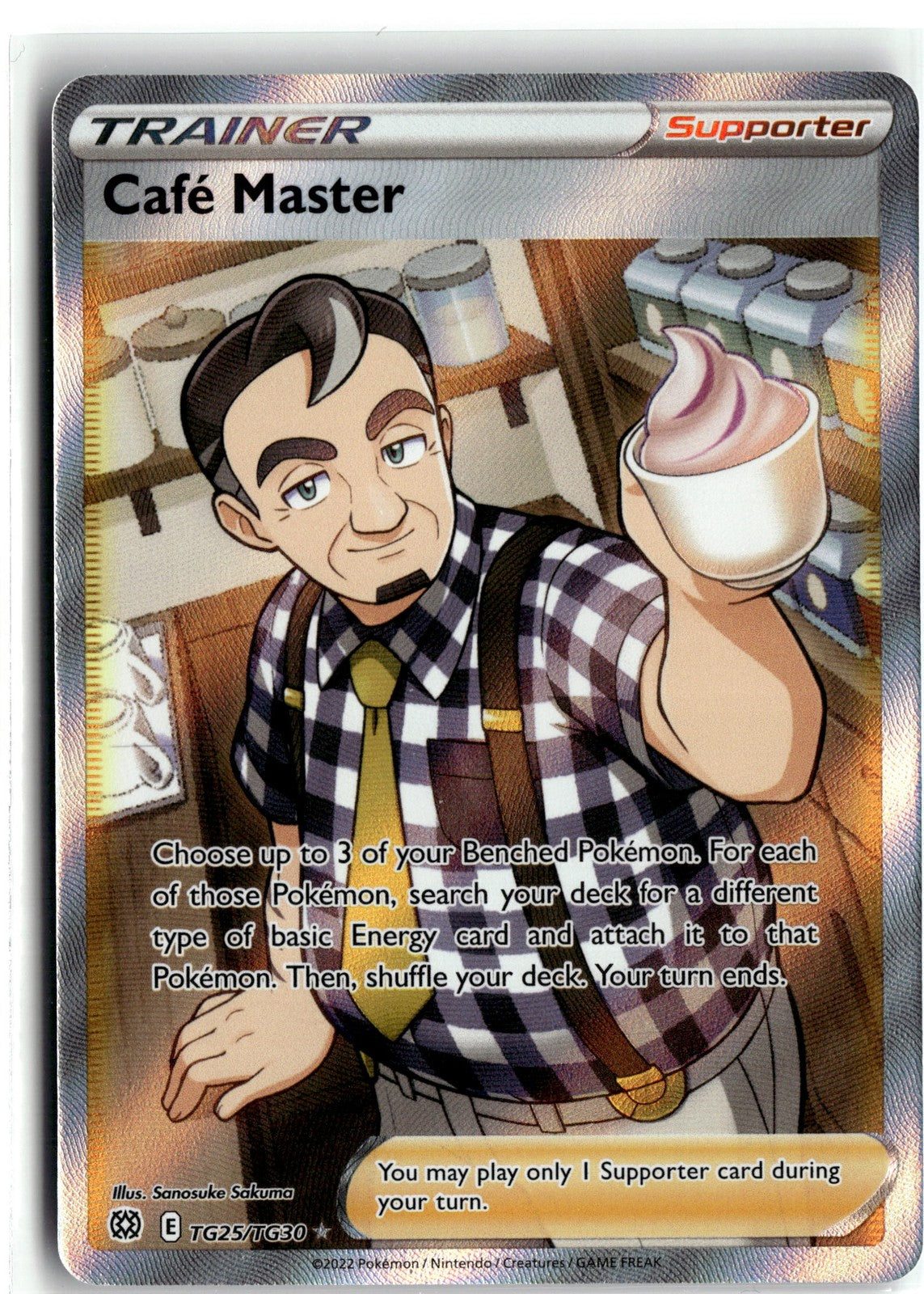 SWSH09: Brilliant Stars Trainer Gallery #TG25/TG30 Cafe Master