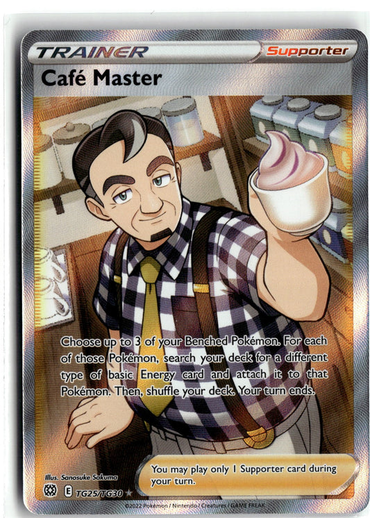 SWSH09: Brilliant Stars Trainer Gallery #TG25/TG30 Cafe Master