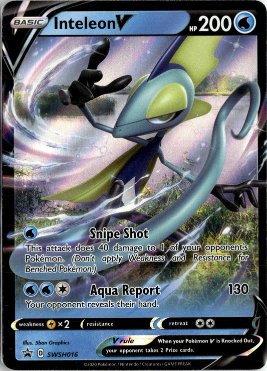 SWSH: Sword & Shield Promo Cards #SWSH016 Inteleon V