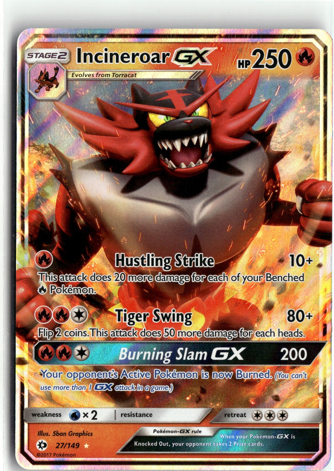 SM Base Set #27/149 Incineroar GX