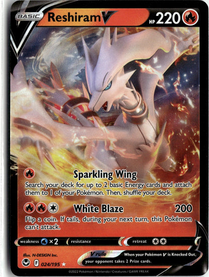 SWSH12: Silver Tempest #024/195 Reshiram V