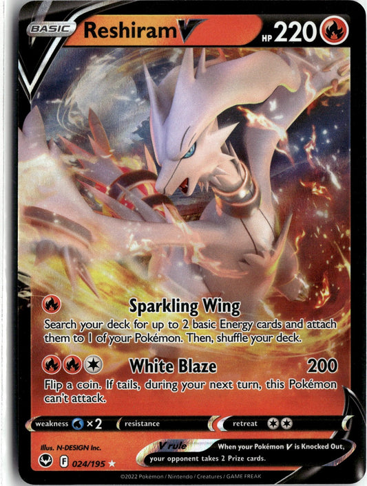 SWSH12: Silver Tempest #024/195 Reshiram V