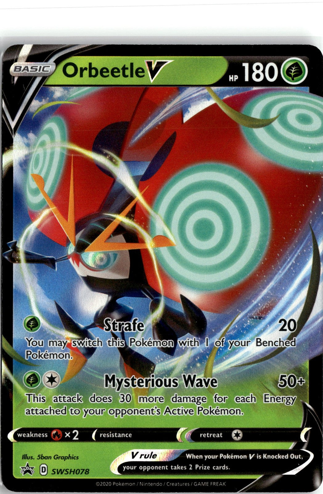 SWSH: Sword & Shield Promo Cards #SWSH078 Orbeetle V