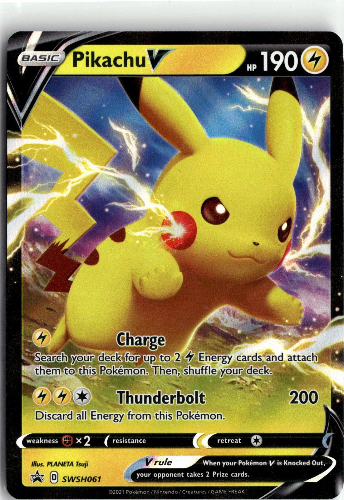 SWSH: Sword & Shield Promo Cards #SWSH061 Pikachu V