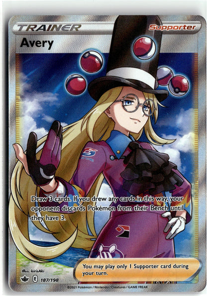 SWSH06: Chilling Reign #187/198 Avery (Full Art)