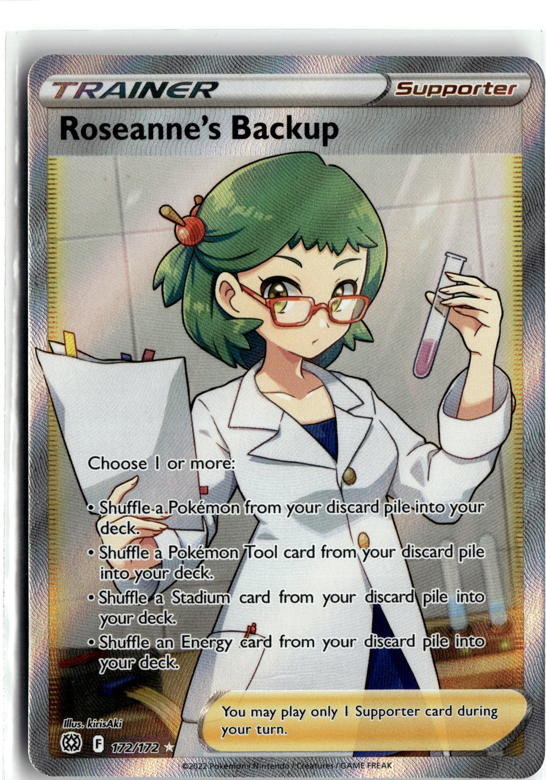 SWSH09: Brilliant Stars #172/172 Roseanne's Backup (Full Art)