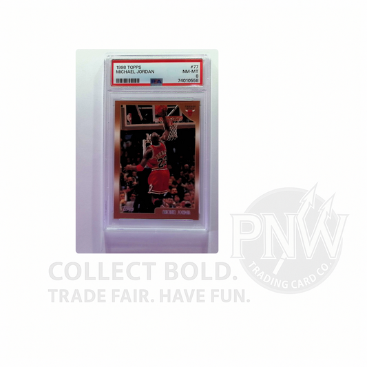 1998-99 Topps Michael Jordan #77 Bulls PSA 8