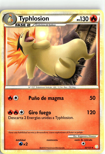 HeartGold SoulSilver #32/123 Typhlosion