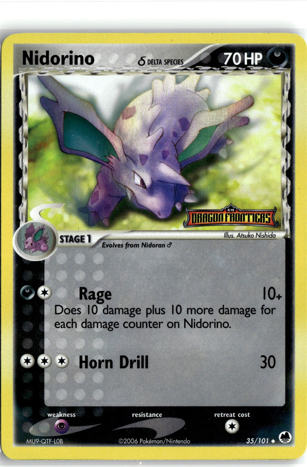 Dragon Frontiers #35/101 Nidorino (Delta Species)