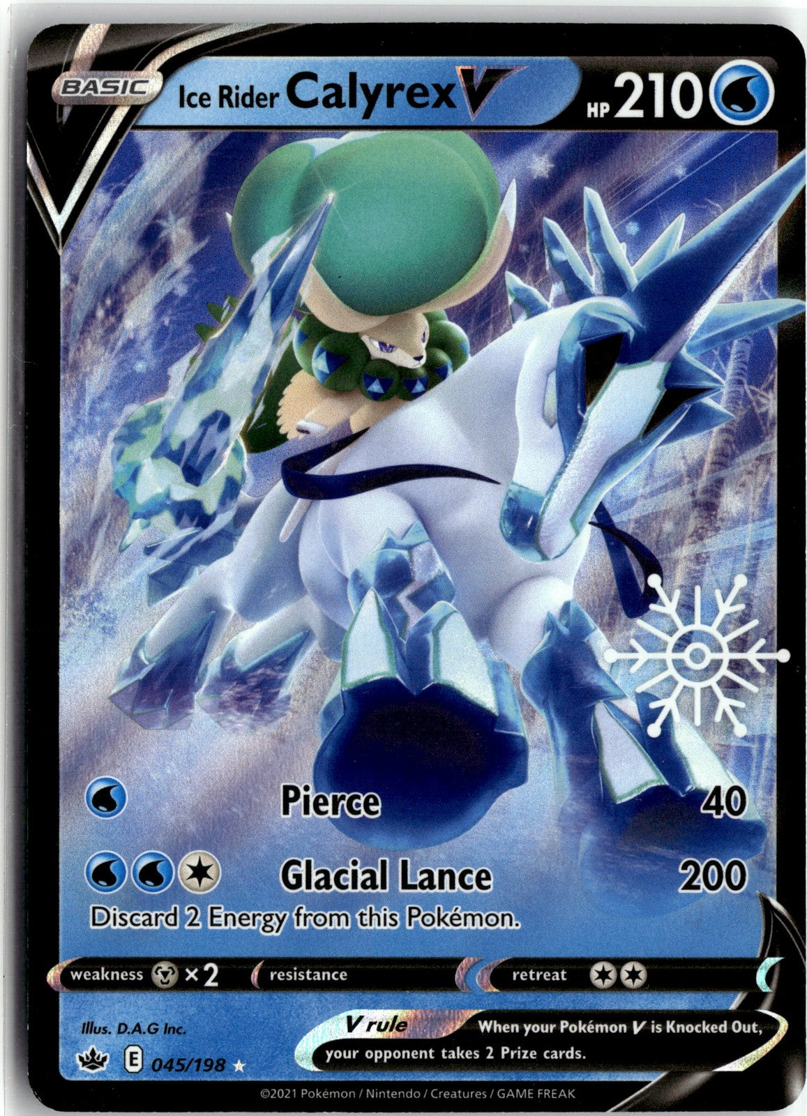 Miscellaneous Cards & Products #045/198 Ice Rider Calyrex V