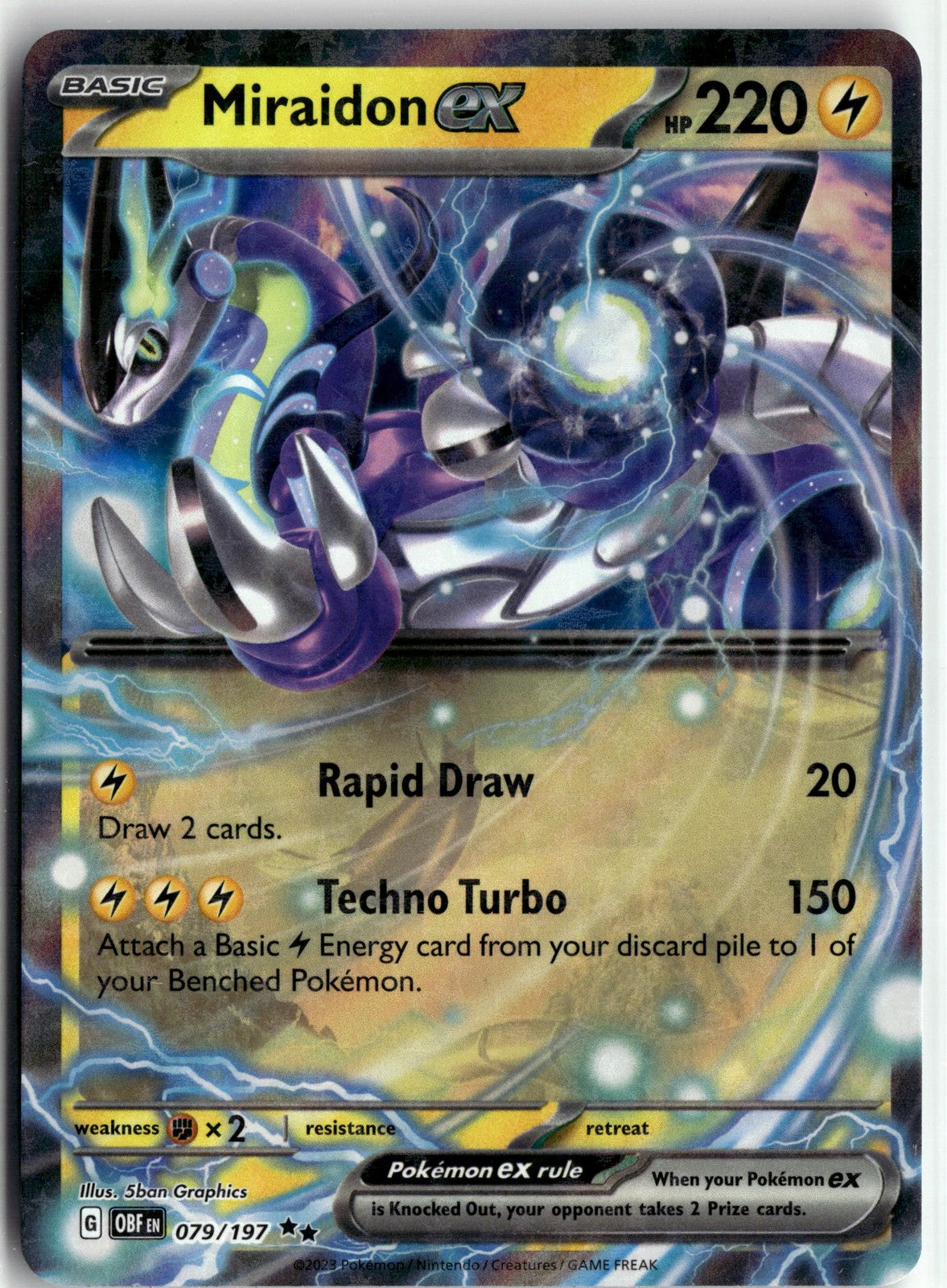 SV03: Obsidian Flames #079/197 Miraidon ex
