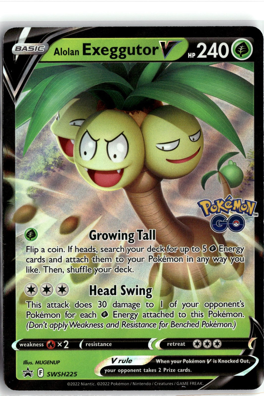 SWSH: Sword & Shield Promo Cards #SWSH225 Alolan Exeggutor V