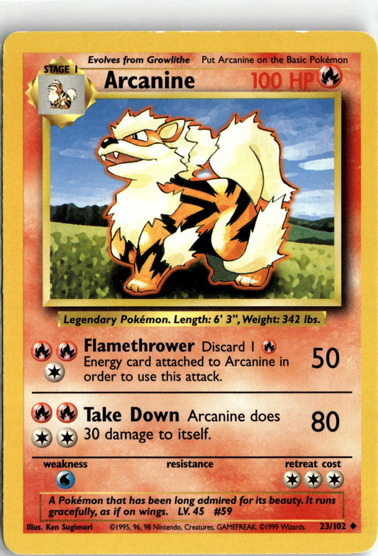Base Set #023/102 Arcanine