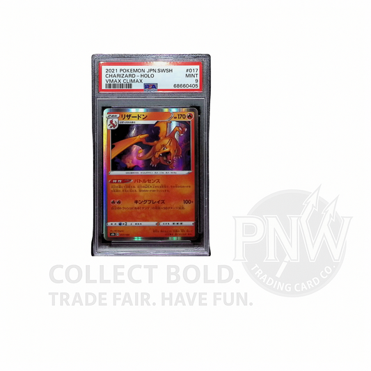 CHARIZARD-HOLO PSA 9 2021 POKEMON JPN SWORD & SHIELD VMAX CLIMAX #017