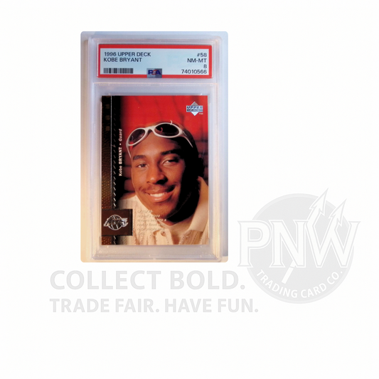 1996 Upper Deck Kobe Bryant Rookie RC #58 PSA 8 NM-MT Lakers HOF