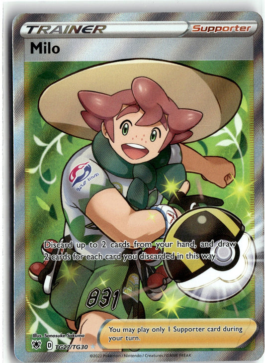 SWSH10: Astral Radiance Trainer Gallery #TG27/TG30 Milo
