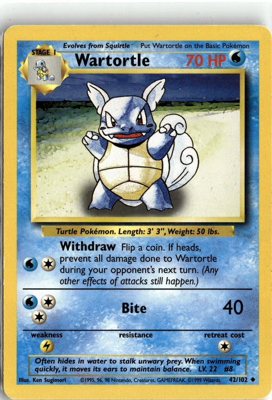 Base Set #042/102 Wartortle