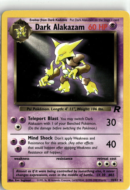 Team Rocket #18/82 Dark Alakazam (18)